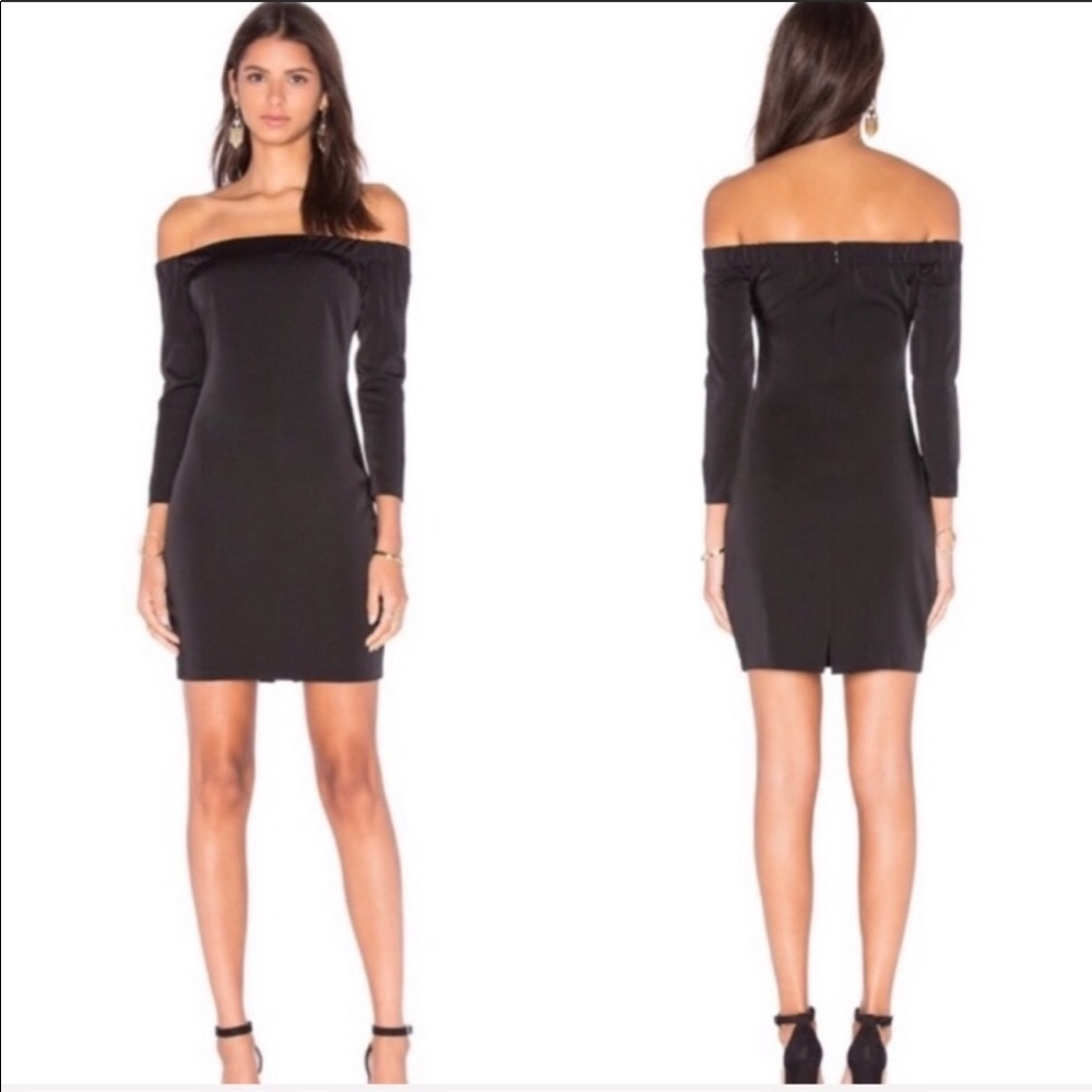 Capulet Revolve Off Shoulder Body Con Scuba Dress - Picture 1 of 12